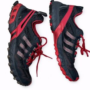 Adidas Size 9 Trail Sneakers | Pink & Gray | Sport Luxe | Gently Worn